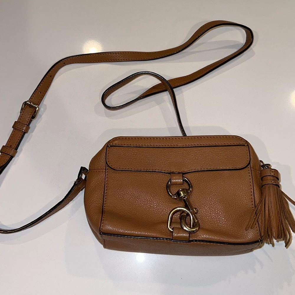 Rebecca Minkoff Brown Leather Crossbody Camera Bag
